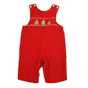 Velani Classics Boys Red Christmas Tree Romper size: 9 Months